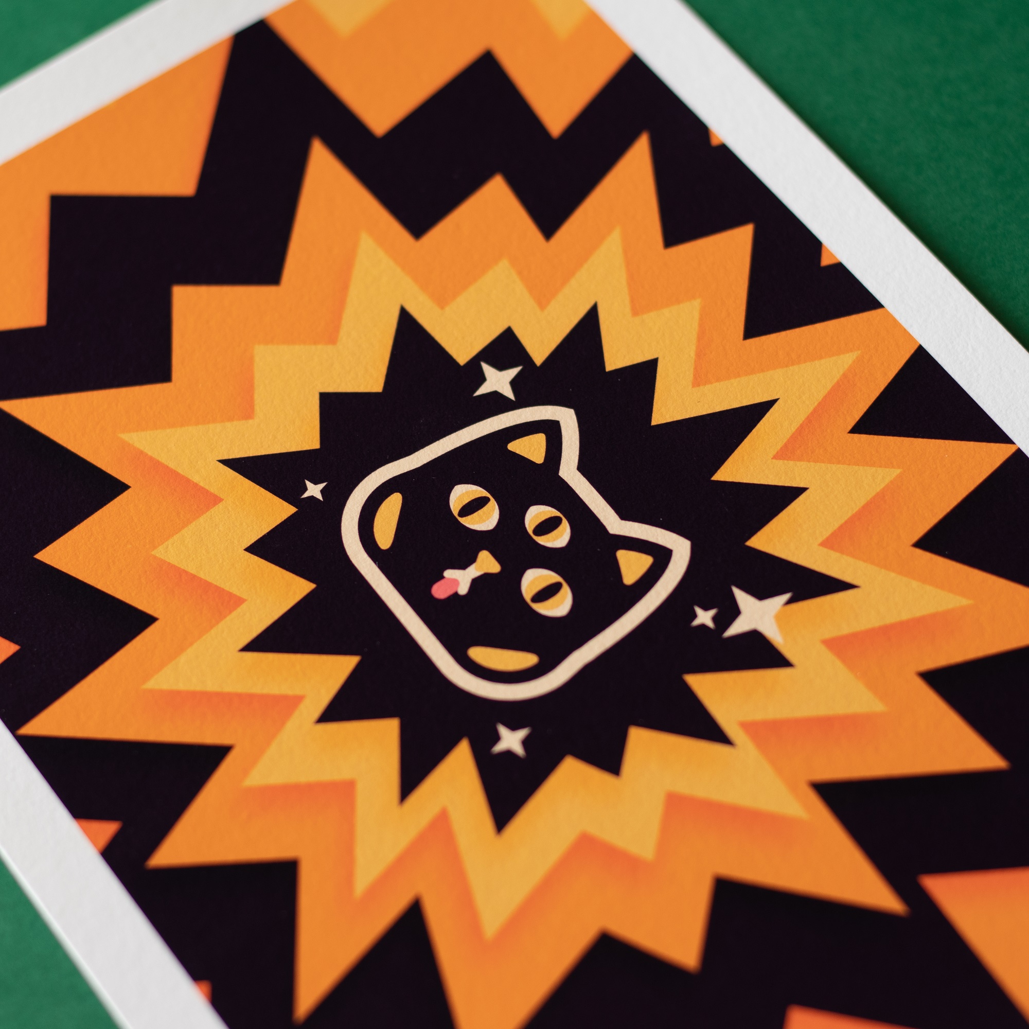 Vue grand angle a 30° de TenshiCat format A4